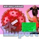 Мяч массажный надувной 20см красный