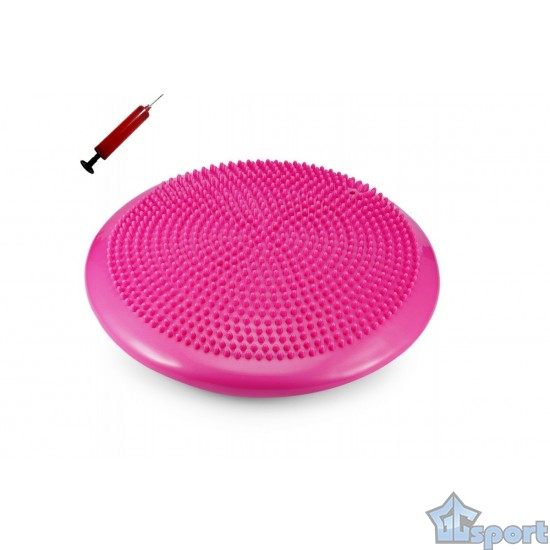 Диск массажный 33см с насосом, розовый
