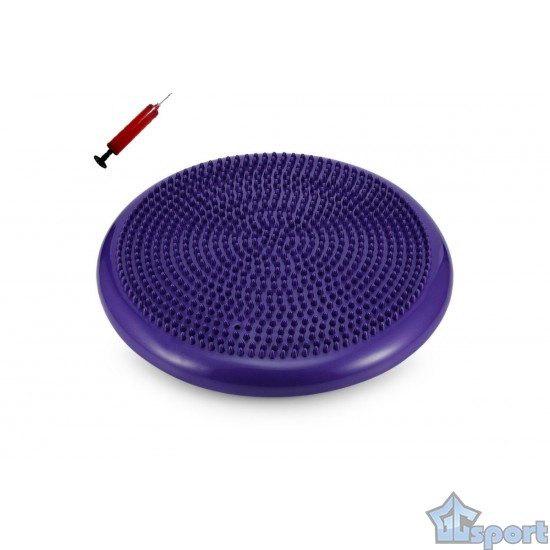 Диск массажный 33см с насосом, фиолетовый