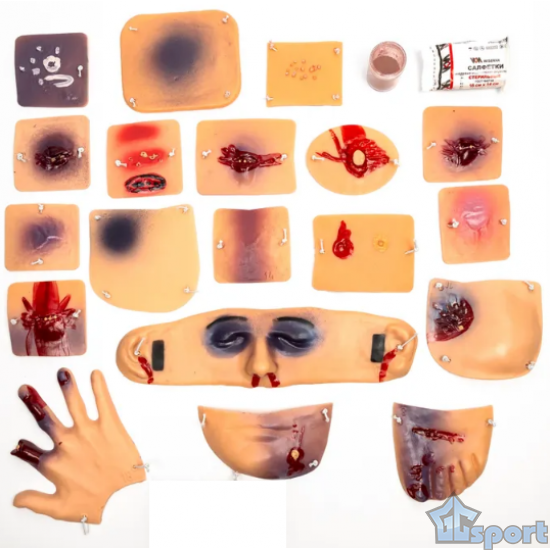 Набор "Имитатор ранений и поражений" (18 ран) для общеобразовательных учреждений