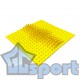Коврик массажный с шипами GCsport 240х240 мм желтый
