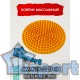 Круглый массажный коврик с шипами GCsport 220 мм желтый