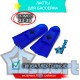 Ласты для плавания Swim Team для бассейна (размер 33-35) синие