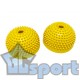 Массажная подушка полусфера балансировочная с отверстием 2шт желтая