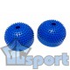 Массажная подушка полусфера балансировочная с отверстием 2шт синяя