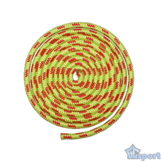 Скакалка для художественной гимнастики GC sport (длина 3м), салатово-красная