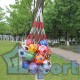Сетка GCsport синяя для переноски и хранения до 10 мячей с ручками
