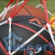 Сетка GCsport синяя для переноски и хранения до 10 мячей с ручками