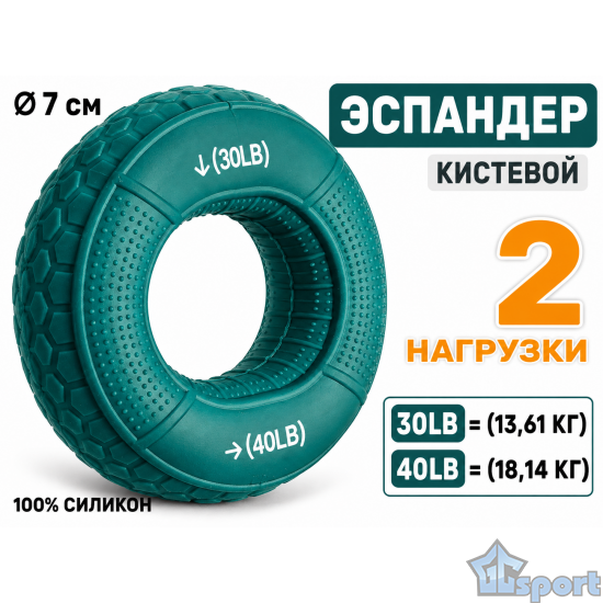 Эспандер кистевой с двойной нагрузкой 30-40 LB
