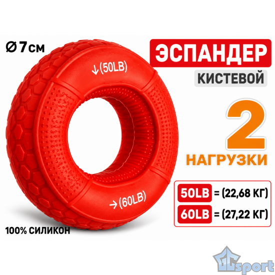 Эспандер кистевой с двойной нагрузкой 50-60 LB