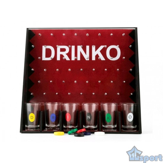 Настольная игра Drinko с 6 стопками и фишками