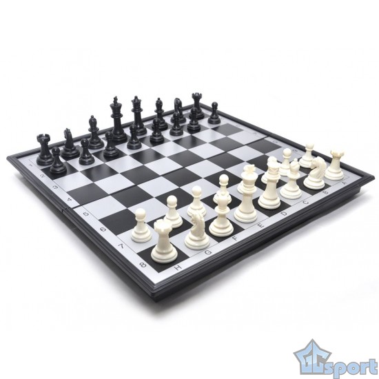 Магнитная настольная игра 3 в 1 шахматы шашки нарды 33 × 33 см