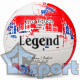 Волейбольный мяч Pro Touch Legend V58L-3 белый с красными вставками
