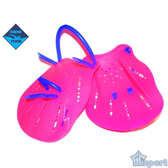 Малиновые лопатки для плавания GCsport Swim Team размера S