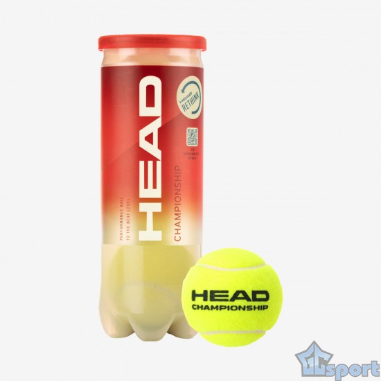 Мячи для большого тенниса HEAD Championship 3B, комплект из 3 штук, ITF Approved