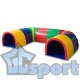 Тоннель для подлезания GCsport из 6 прямых и 2 угловых секций для детского сада и спортивных игр