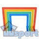 Дуги для подлезания разновысокие квадратные GCsport комплект 4 штуки для детского сада