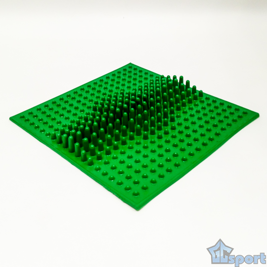 Коврик массажный с шипами GCsport 240х240 мм зеленый