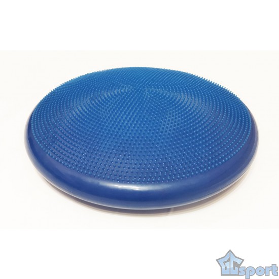 Диск спортивный массажный GCsport Breath, диаметр 55см, синий (балансировочная подушка + тренажер для дыхания)
