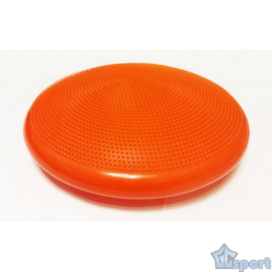 Диск спортивный массажный GCsport Breath, диаметр 55см, оранжевый (балансировочная подушка + тренажер для дыхания)
