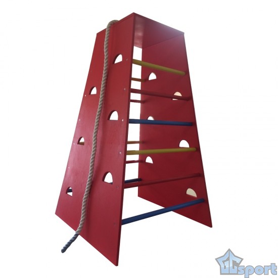 Башня для лазания GCsport Base 150х90х90 см с канатом для детей