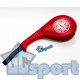 Лапа ракетка (хлопушка) GCsport двойная, отработка точности и скорости ударов, красная