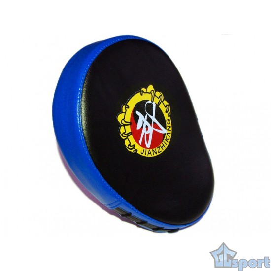 Лапа для единоборств тренировочная GCsport, гнутая, для бокса, универсальная (синяя)