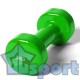 Гантель виниловая 3 кг GCsport (зеленая) (1 шт)