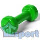 Гантель виниловая 1.5 кг GCsport (зеленая) (1 шт)