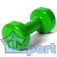 Гантель виниловая 5 кг GCsport (зеленая) (1 шт)