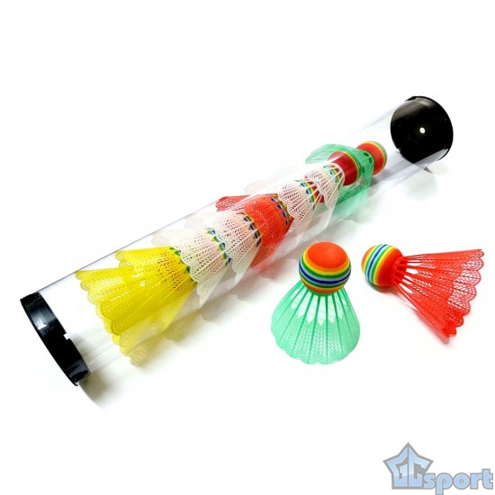 Воланчики для бадминтона пластиковые c пенной головкой GCsport (10 шт)