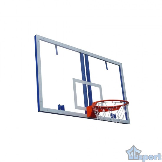 Игровой баскетбольный щит GCsport 1800×1050 мм из поликарбоната 15 мм с металлическим основанием