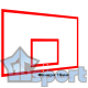 Щит баскетбольный игровой 1800х1050мм (фанера 18мм) без основания, GCsport