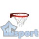 Баскетбольное кольцо №3 GCsport с упором и белой сеткой, красное, для детей 5–7 лет