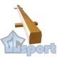Бревно гимнастическое напольное 3 м, на деревянных опорах, GCsport