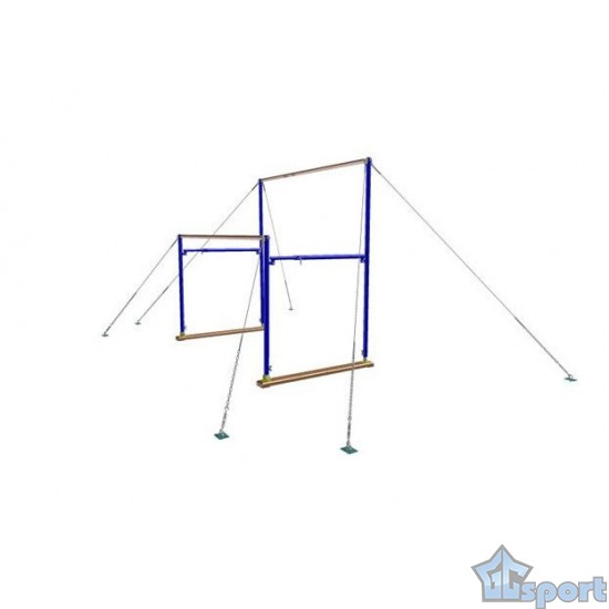 Брусья гимнастические женские с деревянными жердями, GCsport