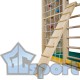 Доска навесная ребристая 2000×230 мм GCsport для гимнастической стенки