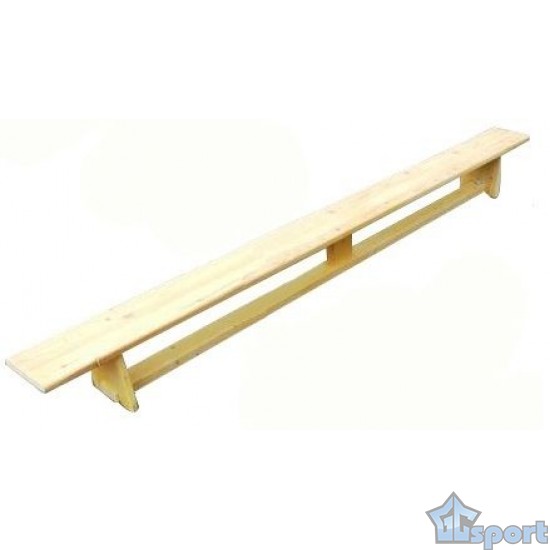 Скамейка гимнастическая 2000х230х270 мм. Standart, на деревянных ножках, GCsport