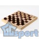 Шашки деревянные в комплекте с доской