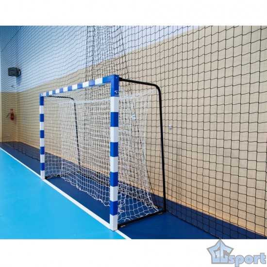 Сетка гашения для мини-футбольных ворот, нить 4,0 мм, ячейка 100х100 мм, белая (пара)