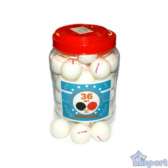 Шарики для настольного тенниса Sprinter (36шт в банке)