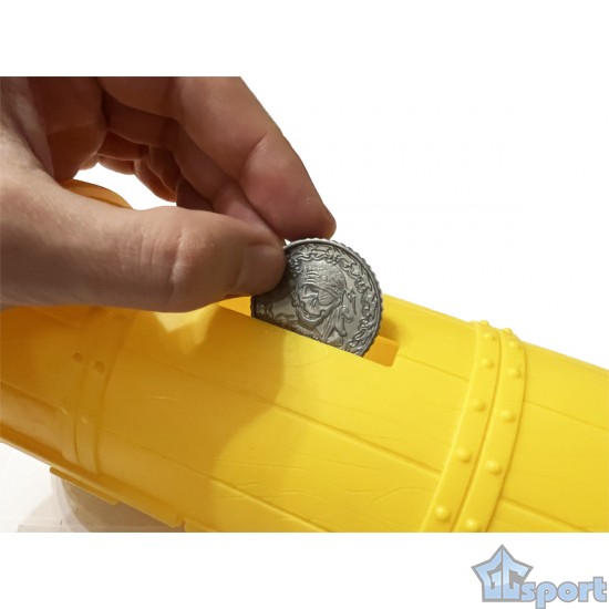 Тонущие (подводные) игрушки для бассейна Сундук с сокровищами (40 предметов), для ныряния и обучения плаванию, желтый