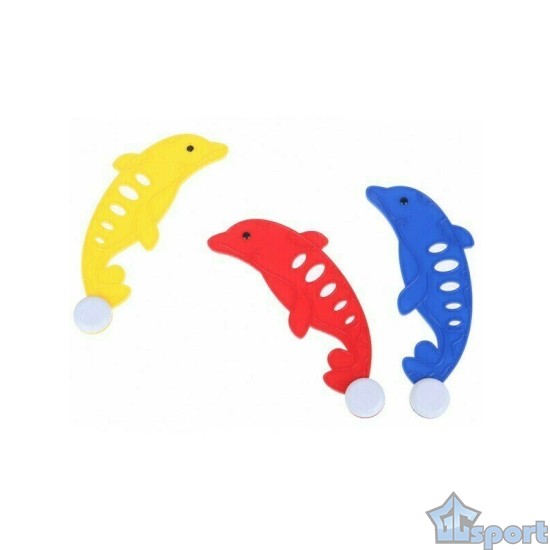 Тонущие (подводные) игрушки для бассейна Дельфины (3шт), для ныряния и обучения плаванию