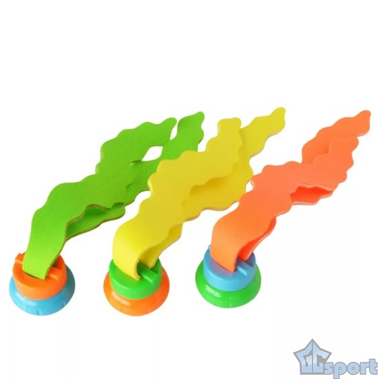 Тонущие (подводные) игрушки для бассейна Водоросли (3шт), для ныряния и обучения плаванию