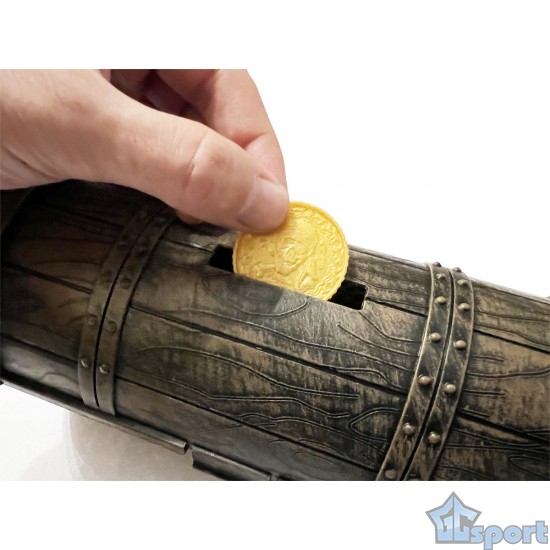 Тонущие (подводные) игрушки для бассейна Сундук с сокровищами (40 предметов), для ныряния и обучения плаванию, коричневый