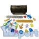 Тонущие (подводные) игрушки для бассейна Сундук с сокровищами (40 предметов), для ныряния и обучения плаванию, коричневый