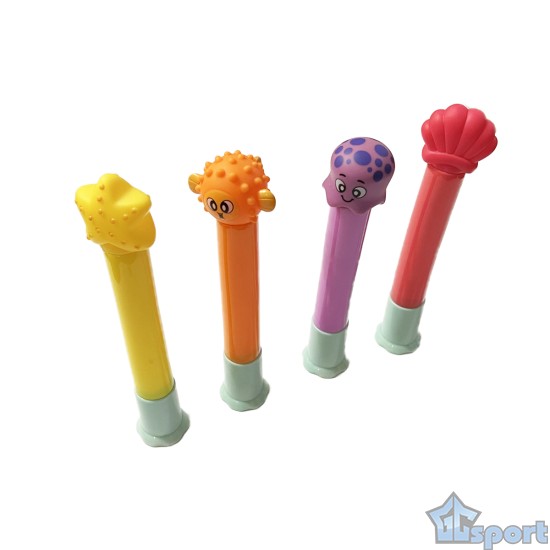 Тонущие (подводные) игрушки для бассейна Морские палочки (4шт), для ныряния и обучения плаванию
