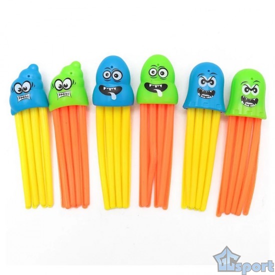 Тонущие (подводные) игрушки для бассейна Медузы (6шт), для ныряния и обучения плаванию