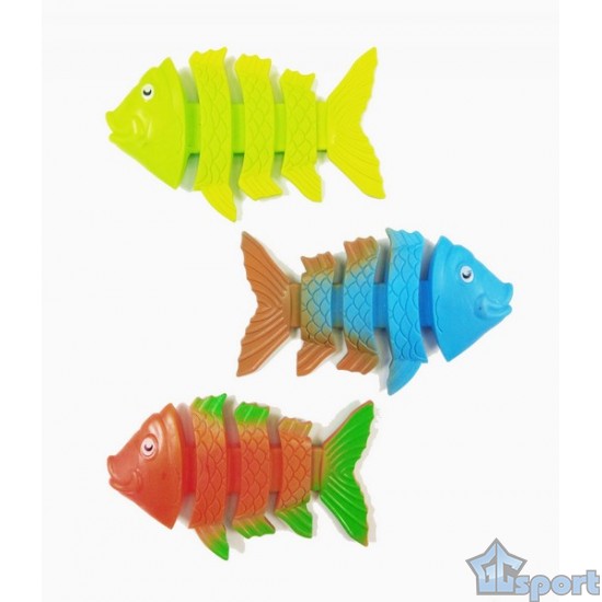 Тонущие (подводные) игрушки для бассейна Гибкие Рыбки (3шт), для ныряния и обучения плаванию