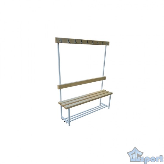 Скамья для раздевалок с вешалкой односторонняя 1 м GCsport